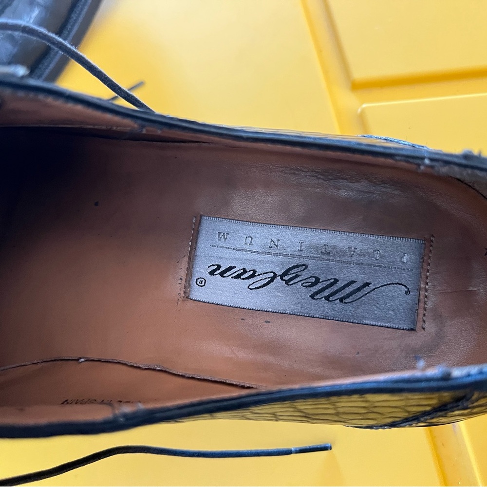Mezlan Black Genuine Alligator Oxfords - Picture 8 of 12
